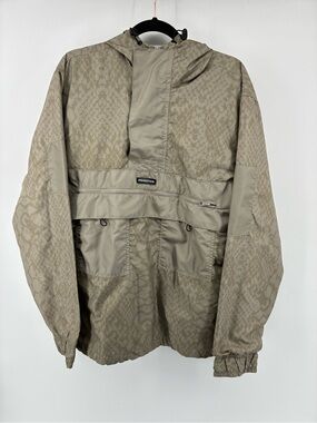 Primitive Olive Snake-Print Windbreaker Anorak